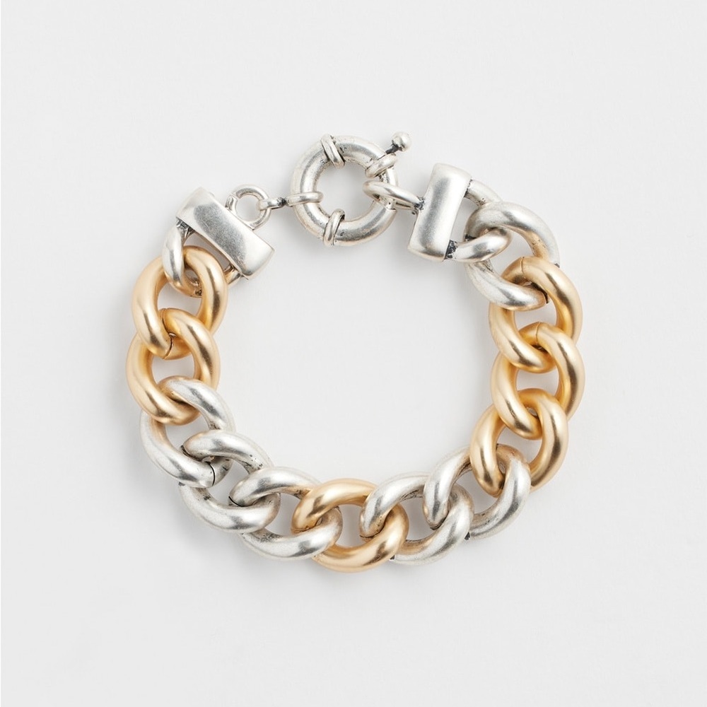 Chicos Pavé Detail Links Bracelet
